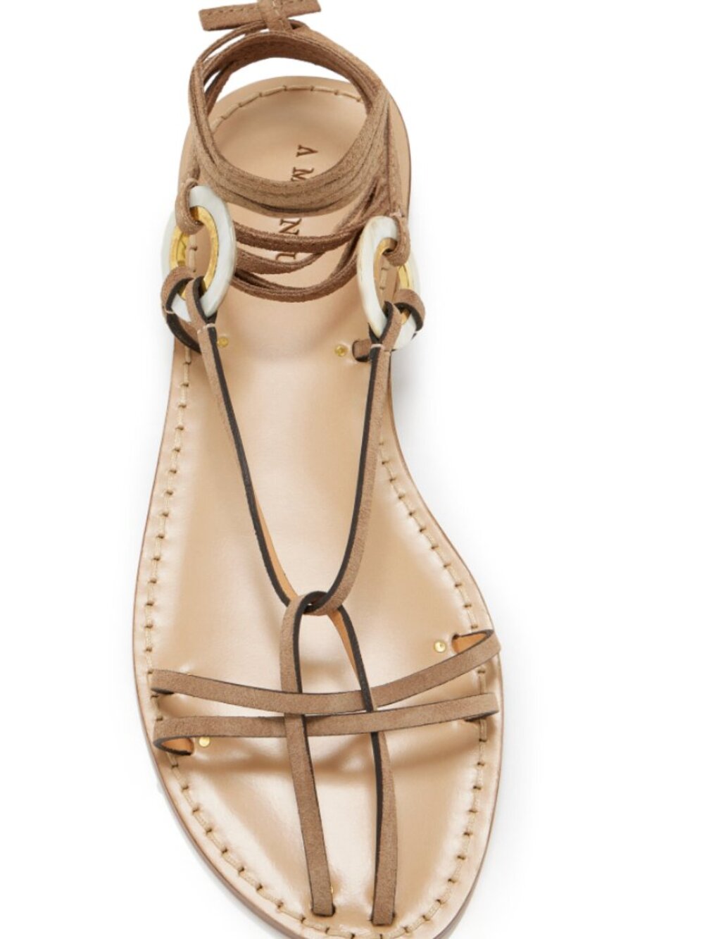 AMANU The Rongai Suede Sandals Neutral Timeless Luxury
